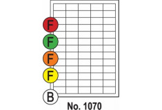 Etikety SOTO 1070, farebné, 38.1x21.2 oranžové