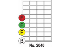 Etikety SOTO 2040, farebné, 47.5x28.8 žlté
