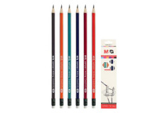 Ceruza s gumou M&G trojhranná HB