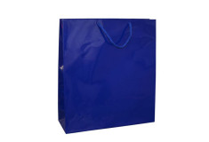 Darčeková taška lamino 39x10x45 modrá DOPREDAJ