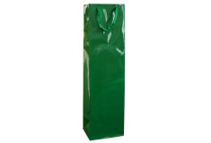 Darčeková taška na víno lamino zelená