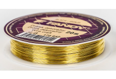 Drôt dekoračný 0,3mm  zlatý 20m