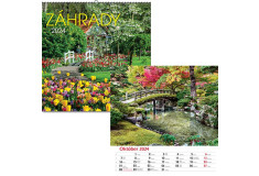 Kalendár nástenný Záhrady 2024