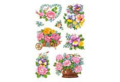 Nálepky Decor 3354 kvety v nádobách