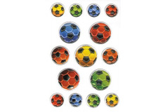 Nálepky Magic 6251 futbalové lopty 3D