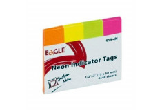 Nalepovací bloček indexy Eagle 659-4N 50x15 neon 