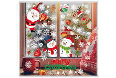 Samolepky na okná vianočné /04/ 35x50 - 2ks