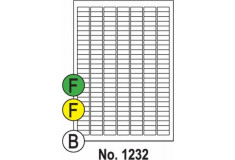Etikety SOTO 1232, farebné, 25.4x10