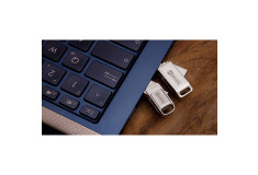 USB 128GB MyDual USB A / USB C, s otočnou krytkou, strieborný