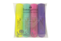 Zvýrazňovač FABER CASTELL pastel 1546/4ks