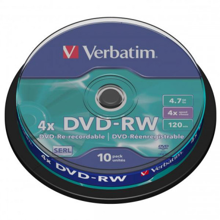 DVD -RW Verbatim CakeBox/10ks