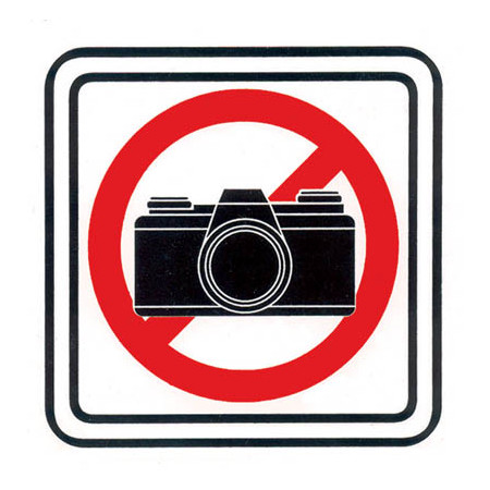 Piktogram zákaz fotografovania