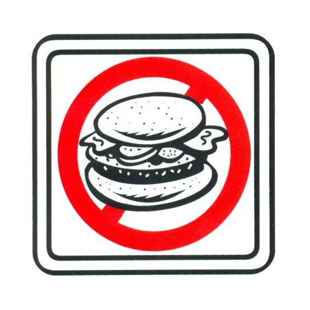 Piktogram Zákaz vstupu s jedlom