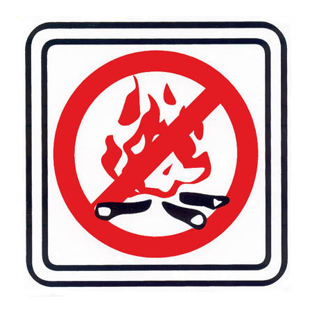 Piktogram oheň-zákaz
